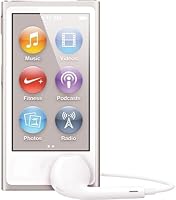 Apple iPod nano 16GB Silver (7th Generation) with Generic Earpods & USB Data Cable
