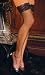 Sheer Lace Top Thigh High Stockings, Plus Size, Black