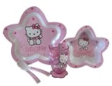 Sanrio Hello Kitty Dinnerware Set W / Handbag -5 pcs Set - Flower Shape