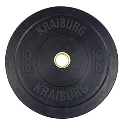 10 LB Solid Rubber Weight Plate Black