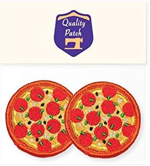 Buy 1, Get 1 Free! Pepperoni Diavola Italian Mini Pizza Fast Food Embroidered Patch Badge Sew On Iron On