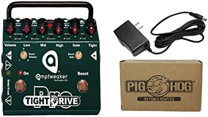 Amptweaker Pedals Tight Drive Pro Overdrive Power Bundle w/ 1 free Items: Item: Pig Hog 9v Power Adapter