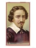 Zacharias Janssen or Jansen or Zansz Dutch Spectacle Maker Who Invented the Compound Microscope Giclee Poster Print, 24x32
