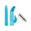 California Exotics / Swedish Erotica Aquarius Hydro Massager Blue Vibrator Adult Sex Toy Kit
