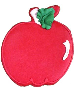 Beautiful Cookies Organic Party Favors-Apple Organic Cookies Cookies, 10 Cookies by Beautiful Cookies