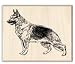 German Shepherd Wood Mounted Rubber Stamp