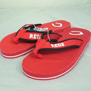 Cincinnati Reds MLB Contoured Flip Flop Sandals - L