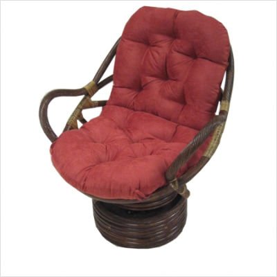 Premium Swivel Rocker Cushion Fabric: Solid Twill - Red