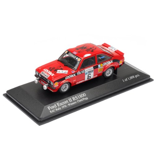 【MINICHAMPS/ミニチャンプス】1/43 フォード エスコート Ⅱ RS 1800 1st RACラリー 1976 CLARK/PEGG