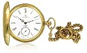 Catorex Men's Les Breuleux 18k Gold Plated Brass White Dial Pocket Watch