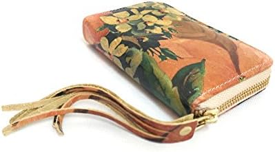 Women's Genuine Cow Leather Flower Stamped Wallet