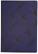 Navy Embossed Dragonfly Leather Journal - Lined Pages, 6"x8"