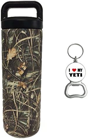 Custom Powder Coated, Yeti Coolers, New Rambler Insulated Water Bottle, 18 Oz (Camouflage)