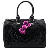 Hello Kitty Black Embossed City Bag