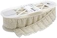 Wrights Ruffled Lace, 2-Inch, Natural