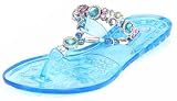 Women's DESIGNER Rhinestones BLUE Fashion Sandals
