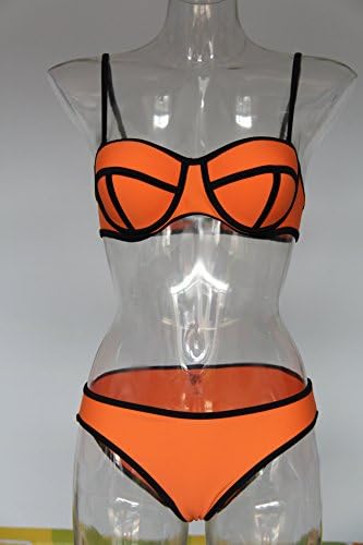 ByCang Women Sexy Fashionable Summer Beach Bikini Bathing Suits Sports Underwear (Orange Size M)
