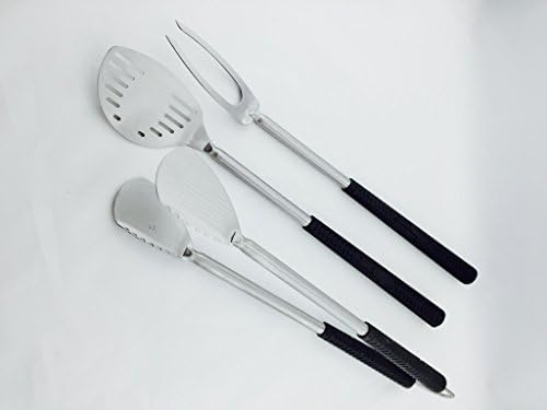 3-Piece Stainless Steel Golf Club Style Grilling Tool Set