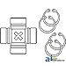 A&I - Universal Joint. PART NO: A-E3NN4635AA