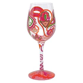 Lolita Love My Wine Glass - Paisley