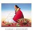 Navajo Chili Art Print Poster By Gorman, 31" x 27", with Silver Metal Frame