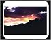 Decorated Mouse Pad with Rocky Mountains, destination, nobody, Canada, travel, Jasper National Park, peaks, night, scenery, outside, evening, dusk, clouds, dark, ridge, colors, Rockies, copy space, sunset, outdoors, scenic, tourism, silhouette, nature