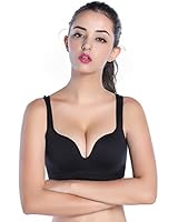 ROPALIA Womens Fitness Yoga Sports Bra Wirefree Seamless Padded Push Up Racerback Top