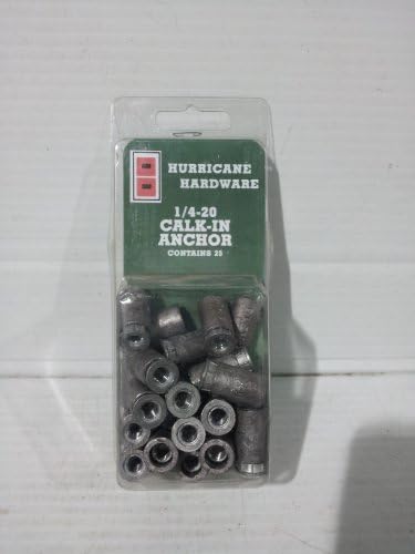Hurricane Hardware 1/4-20 Calk-in Anchor (25 in a Pack)