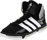 adidas Men's Misterfly Basketball Shoe,Black/Running White/Metallic Silver,13 D US