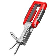 Swiss+Tech TFCSRE 11-in-1 Transformer Key Chain Multi Tool Screwdriver Set