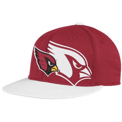 NFL Men's Arizona Cardinals End Zone 2 In 1 Flat Visor Flex Hat - Tw80Z (Red, Large/X-Large)