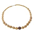 Anita's Choice Wood Beaded Long Collar Necklace