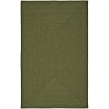 Safavieh Braided Collection BRD315A Green Braided Cotton Round Area Rug, 6 Feet Round (6 Feet Round)