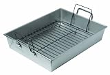 Chicago Metallic Commercial II Non-Stick 14 by 11 by 3-Inch Roast & Broil Pan with Rack