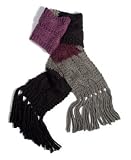 Fossil Color-Block Cabled Scarf