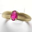 14K Yellow Gold Ruby Ring