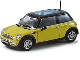 Diecast Model Mini Cooper in Yellow (1:43 scale)