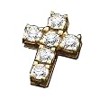 14Kt Yellow Gold Glorious Diamond Cross Pendant