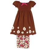 Baby Toddler Girls Clothes BROWN APPLE School Outfit BONNIE JEAN Fall 3M-4T