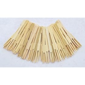 3-1 2BAMBOO PARTY FORKS(72)-CD by Norpro