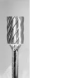CARBIDE BUR GROBET MADE IN U.S.A. CYLINDER PLAIN END 1/4X5/8X1/4 ALUMINUM CUT