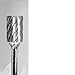 CARBIDE BUR GROBET MADE IN U.S.A. CYLINDER PLAIN END 1/4X5/8X1/4 ALUMINUM CUT