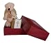 Kitchen & Housewares : Very Special Christening Gift / Confirmation Gift / Thinking of You gift - Angel Bear Holding a Beautiful Metal Covered Miniature Bible Containing the 4 Gospels. Free Gift Card and Message Service.