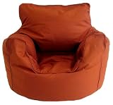 Terracotta Cotton Bean Bag Arm Chair with Beans Large 6 cuft