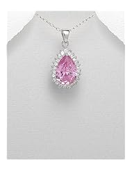 CZ Pendant Necklace In 92.5 Sterling Silver