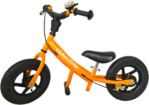 Glide Bikes EZee Glider Kid's Balance Bike (Orange, 12-Inch)