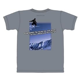 Confidence Snowboard Mountain Life Tee Shirt