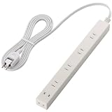 ELECOM ACアダプタすっきりタップ 雷ガード 6個口 2m ホワイト T-SLK-2620WH