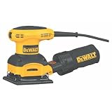 DEWALT D26441 Heavy-Duty 2.4 Amp 1/4 Sheet Palm Grip Sander with Cloth Dust Bag