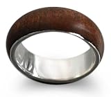 Mens wood band ring, Love of Nature